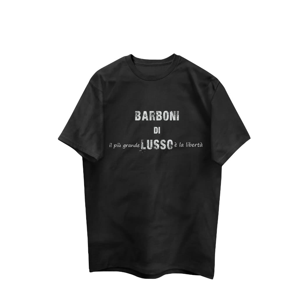 T-shirt "Il più grande lusso è la libertà" — Nero